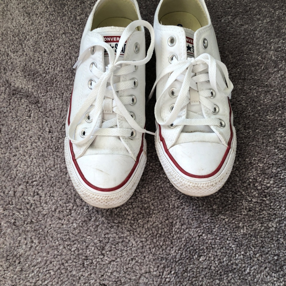 White Low Top Converse